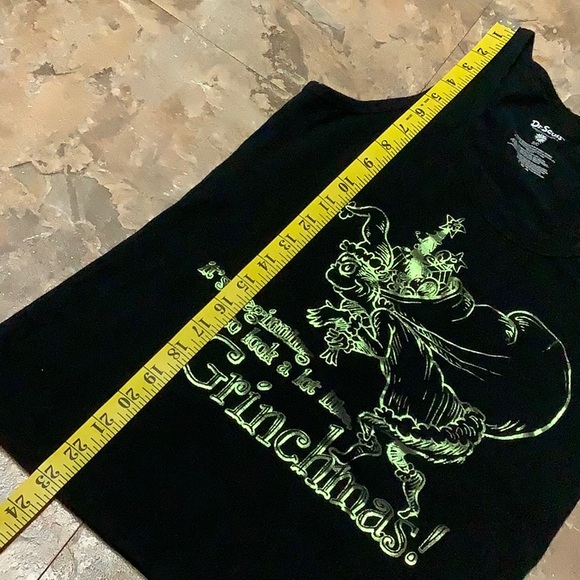 Grinchmas black & metallic green dr. Seuss tank top - Picture 7 of 7